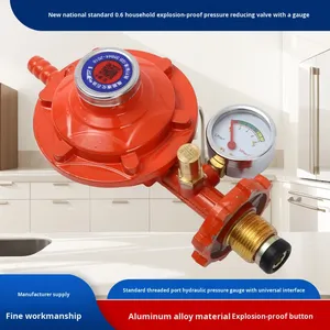 नया राष्ट्रीय मानक 0.6 प्रत्यक्ष-माध्यम दबाव गेज विस्फोट-प्रूफ स्व-बंद तरलीकृत गैस दबाव को कम करने वाले वाल्व - Product Image 3