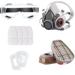 पेशेवर चीन निर्माता थोक औद्योगिक धूल फिल्टर सिलिकॉन श्वसन आधा चेहरा गैस मास्क वेल्डिंग - Product Image 1