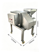 EMIN Voedselveilige Gemotoriseerde Snijmachine met 4000W Motor, Multifunctioneel voor Fruit- en Groenteverwerking