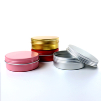 Boîtes métalliques rondes vides de 1 oz, 2 oz, 4 oz, 6 oz, 8 oz, en or rose, blanc, noir, récipients en métal, pots en aluminium, boîtes à bougies pour cosmétiques