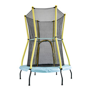 55Inch Nieuwe Kleurrijke <span class=keywords><strong>Kids</strong></span> Home Trampoline Met Veiligheidsnet Indoor Goedkope Multicolor Mini Trampoline Voor Kinderen - Product Image 2