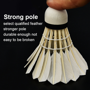 Volant de <span class=keywords><strong>badminton</strong></span> en plumes Puissance 76 vitesses Volant de <span class=keywords><strong>badminton</strong></span> - Product Image 6