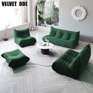 Canapé moderne <span class=keywords><strong>Togo</strong></span>, ensemble de canapés modulaires Caterpillar, canapé sectionnel en tissu suédé <span class=keywords><strong>rose</strong></span> pour salon et maison - Product Image 4
