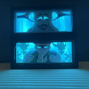 Nouveau produit livraison directe dessin animé personnalisé conception Pikachu LED veilleuse Anime figurine ombre boîte <span class=keywords><strong>à</strong></span> lumière 3D veilleuse <span class=keywords><strong>lampe</strong></span> - Product Image 5