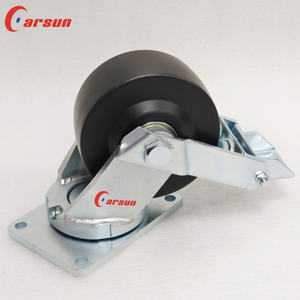 Ultra-Schwerlast Industrielle Stahlrollen 6 Zoll Nylonrad Schwenkrolle Metallprofil Bremsen Kugel-/Rollenlager Verzinkt 1 - Product Image 5