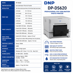 Nouvelle imprimante photo DNP automatique 6 pouces pour événements DS-RX1 RX1HS DS620 6, impression portable sur papier par sublimation thermique pour cabine photo - Product Image 5
