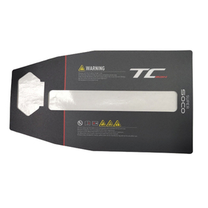 Panneau acrylique en PET translucide noir avec adhésif - Product Image 1