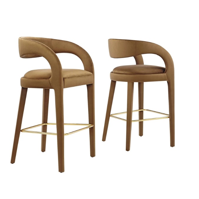 velours marron foncé