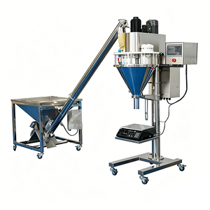 Machines de remplissage semi-automatiques à vis pour poudres de carbonate de sodium et de <span class=keywords><strong>bicarbonate</strong></span> de sodium en bouteilles et en sachets - Product Image 1