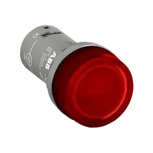 Controles industriales 1NO + 1NC, pulsador compacto rojo 1SFA619100R1071, CP1-10R-11, para ABB