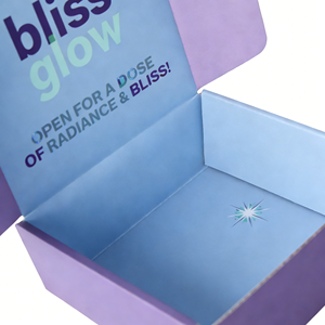 Boîtes d'emballage DTC pour masques de nuit et soins de la peau, boîtes d'expédition à bande déchirable, option E B Flute, logo personnalisé - Product Image 5