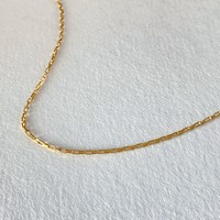 eManco 10PCS Chaîne de collier à maillons rectangulaires en acier inoxydable avec chaîne à maillons rectangulaires polie sans nickel pour superposition