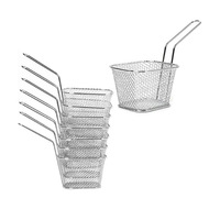 Évier de cuisine en acier inoxydable Snack Rack Mini panier à frire maille passoire et passoire frites nourriture ménage outils de cuisine