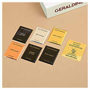 Custom Aluminum Alloy Perfume <b>Bottle</b> Labels Die Casting <b>Glass</b> <b>Bottle</b> Label For Fragrance Packaging Sample - Product Image 1