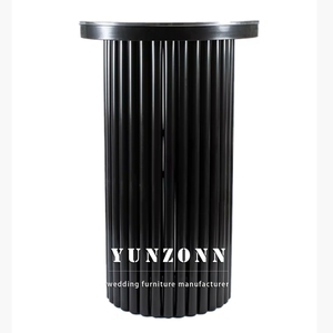 Phong cách mới bán buôn centerpieces vàng thép không gỉ Wedding <span class=keywords><strong>Bar</strong></span> bảng Round <span class=keywords><strong>Bar</strong></span> Counter bảng - Product Image 3