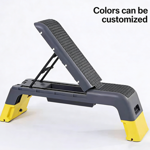 Banc de fitness multifonctionnel en ABS pour haltères, stepper, exercices aérobiques, <span class=keywords><strong>machine</strong></span> à exercices, presse à pectoraux, sit-up et <span class=keywords><strong>step</strong></span> rythmique - Product Image 4
