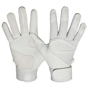 Guantes de Béisbol de Cuero Transpirables y Ligeros, Ambidiestros, con Cierre de Velcro, Guantes de Entrenamiento con Logotipo Personalizado - Product Image 3