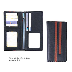 Nouveau femmes longue blocage étanche en cuir PU portefeuille Vintage mode <span class=keywords><strong>porte</strong></span>-carte <span class=keywords><strong>chéquier</strong></span> couverture Portable chaînes décoration - Product Image 6