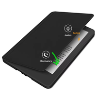 Étui pour Kindle personnalisé avec fermeture magnétique, fonction de réveil et de mise en veille automatique, boucle détachable, étui pour Kindle en similicuir