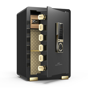 Sinh trắc học vân tay an ninh kỹ thuật số tiền an toàn hộp khóa Khóa nhà khách sạn Văn phòng lưu trữ kết hợp Súng Điện tử kim loại két - Product Image 2