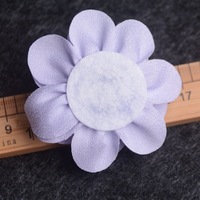 Vente chaude Satin Artificielle Nouveau Design Tissu Robe De Mariée Diy Fleurs Mariée Cheveux Voile Vêtements Tête Porter Décoration Fleur