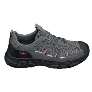 Zapatos de senderismo de malla transpirable para hombre, suela de goma antideslizante y resistente al desgaste, cómodos tenis con cordones para caminar al aire libre - Product Image 5