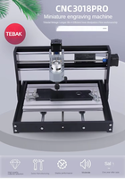 CNC 3018 Pro GRBL contrôle bricolage hors ligne Mini CNC Machine 10 pièces kit de coupe de fraise en bout et 3 axes pcb fraiseuse bois routeur