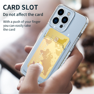 เคสใสสำหรับ <span class=keywords><strong>OPPO</strong></span> Realme11/A78/realme 53เคสโทรศัพท์กันกระแทกโปร่งใสมีช่องเสียบบัตรด้านหลังเคสโทรศัพท์กระเป๋าสตางค์ป้องกันรอยขีดข่วน - Product Image 1