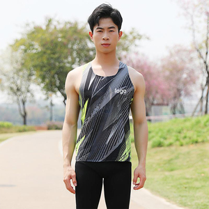 Custom <b>Mens</b> logo Ribbed Muscle Sleeveless Running <b>Stringer</b> Fitness Sports Workout <b>Vest</b> - Product Image 1