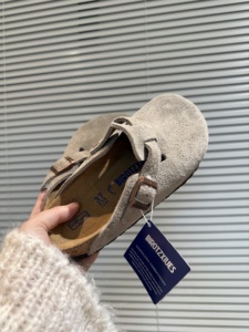 Дизайнерские сабо-шлепанцы с пробковой подошвой, модные летние шлепанцы из натуральной кожи, популярные женские и мужские пляжные туфли высокого качества - Product Image 3