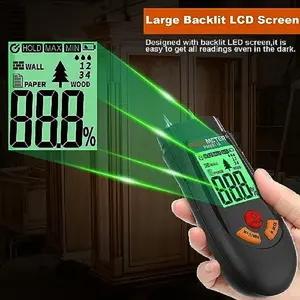 HEDAO Testeur d'humidité électronique à affichage LED Nouveau humidimètre pour contreplaqué brut Plâtre <span class=keywords><strong>Bois</strong></span> Papier Murs Sols - Product Image 2