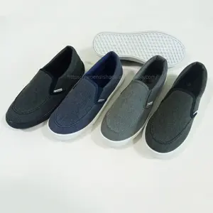 2024 latest cheap price OEM canvas shoes unisex slip on injection shoes men shoes casual