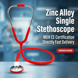 Estetoscopio Profesional de Cardiología con Certificación MDR CE, de Aleación de Zinc, de Una Sola Cabeza, para Médicos y Estudiantes - Product Image 1