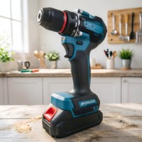 Prix d'usine, ensemble d'outils électriques sans fil 20V, sans balais, en acier inoxydable, OEM, kit d'outils universel avec batterie au lithium