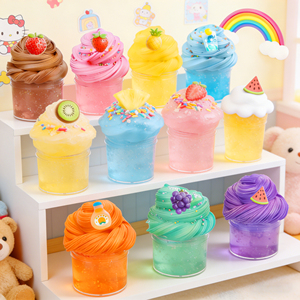 Kit de 12 Slimes de Mantequilla, Mini Slime para Niños, Recuerdo de Fiesta, Suave y No Pegajoso, Juguete Antiestrés, para Hacer Slime - Product Image 5