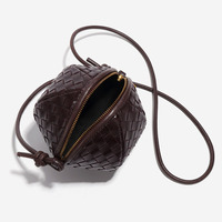 Sac Tendance 2024 produits de livraison directe 2025 portefeuille de créateur de luxe femmes Mini sacs petit sac à main tissé sac cylindrique en cuir Pu