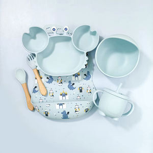 <span class=keywords><strong>Platon</strong></span> <span class=keywords><strong>solide</strong></span> en silicone antidérapant sans BPA dans une assiette de crabe <span class=keywords><strong>Platon</strong></span> en forme de crabe avec fond à forte aspiration - Product Image 4