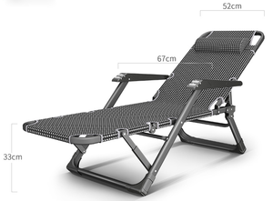 Patio extérieur <span class=keywords><strong>salon</strong></span> <span class=keywords><strong>de</strong></span> Piscine pliante sans gravité chaise <span class=keywords><strong>de</strong></span> massage inclinable <span class=keywords><strong>avec</strong></span> Repose-Tête Amovible Oreiller - Product Image 4