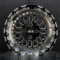 Jantes Beadlock Forgées Sur Mesure Drag Racing Milling Window pour GT-R R35 Supra Mustang S550/S650 C6/C7/C8 Challenger Hellcat
