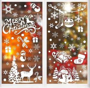 Tùy chỉnh tĩnh bám cửa sổ đề can dễ thương không thấm nước dán giáng sinh với UV in ấn chi phí giá cho trang trí trong nhà - Product Image 3