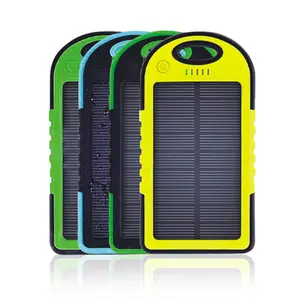 Solar Power Bank 5000mAh Für IPhone Xiaomi Mobile Power Band Camping Light Handy-Ladegerät Externer Akku