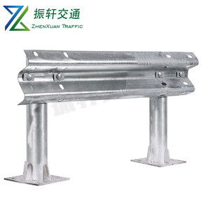 Barriere stradali rurali autostradali galvanizzate a due onde a forma di onde a guard a forma di W recinzione per la prevenzione delle collisioni stradali - Product Image 2