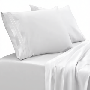 Juego de Sábanas de Microfibra, 2000 Hilos, Tamaño Queen, Suaves, Sólidas, para Cama - Product Image 1