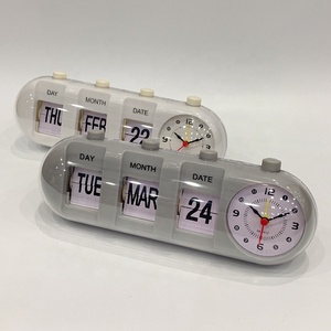 Chất Lượng Cao Thiết Kế Mới Đơn Giản Hiện Đại Độc Đáo Retro Ngắn Gọn Đơn Giản Cube Đẹp Bàn Tường Tự Động Lật Đồng Hồ Giá Bán Buôn - Product Image 6