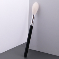 Pinceau cosmétique IPRESTA, marque privée, noir, classique, poils de chèvre naturels, manche en bois, pour fard à paupières et estompage, gloss et baume à lèvres