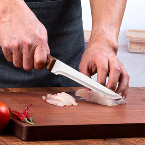 Couteau à désosser de 5 pouces en acier inoxydable, couteau de boucher tranchant pour viande, couteau de cuisine pour fileter le poisson, forgé pour couper, trancher <span class=keywords><strong>et</strong></span> éplucher - Product Image 4