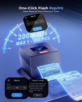 Imprimante d'étiquettes d'expédition Phomemo avec écran tactile et bac à étiquettes intégré D420D Imprimantes thermiques pour les petites entreprises