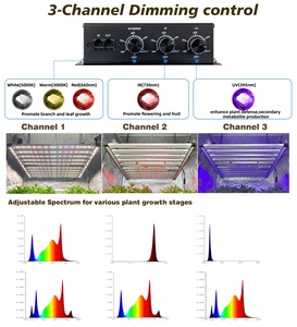 Đèn trồng cây LED 1000W Samsung LM301H Evo Mint 4 mặt 3 kênh cân bằng PPFD UVIR quang phổ đầy đủ đèn trồng cây thương mại LED - Product Image 2