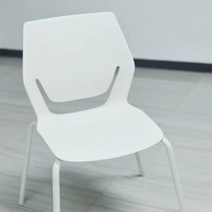 Chaise de bibliothèque et de salle de classe en plastique ergonomique à dossier creux, empilable, confortable et au design moderne - Product Image 6
