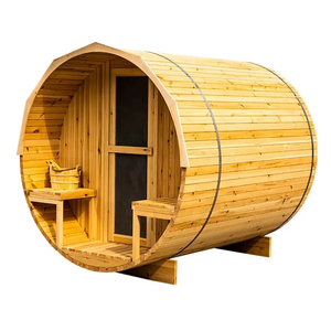Sauna de Barril Tradicional Moderna de Madera de Abeto Canadiense, Ecológica, para Interiores, con 1 Año de Garantía Gratuita, Venta de Fábrica - Product Image 2